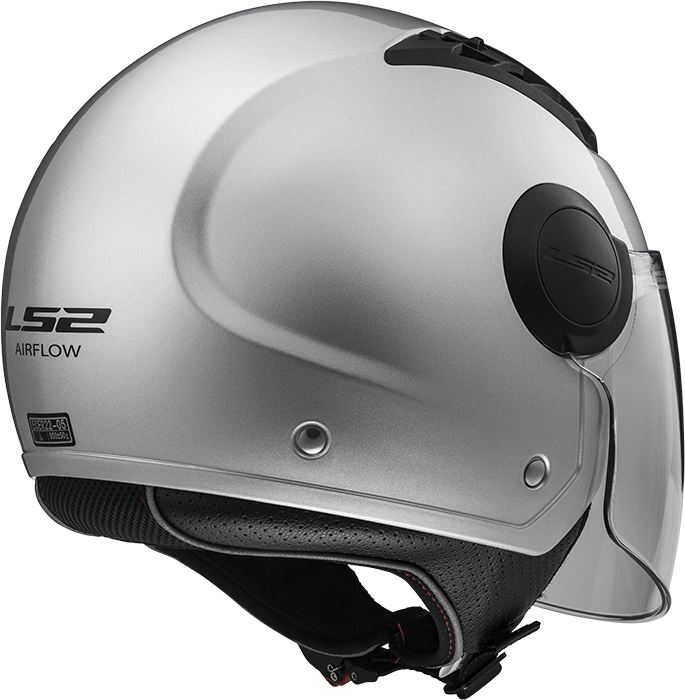 LS2 OF562 AIRFLOW GLOSS SILVER LONG - Image 17