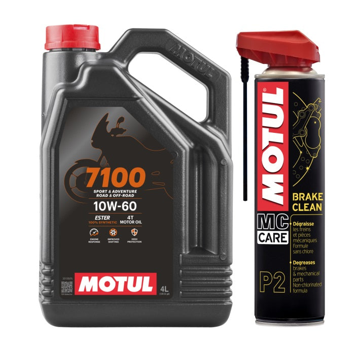 MOTUL - 7100 10W60 - 4L + P2 BRAKE CLEAN [TRIGGER] - 400ml