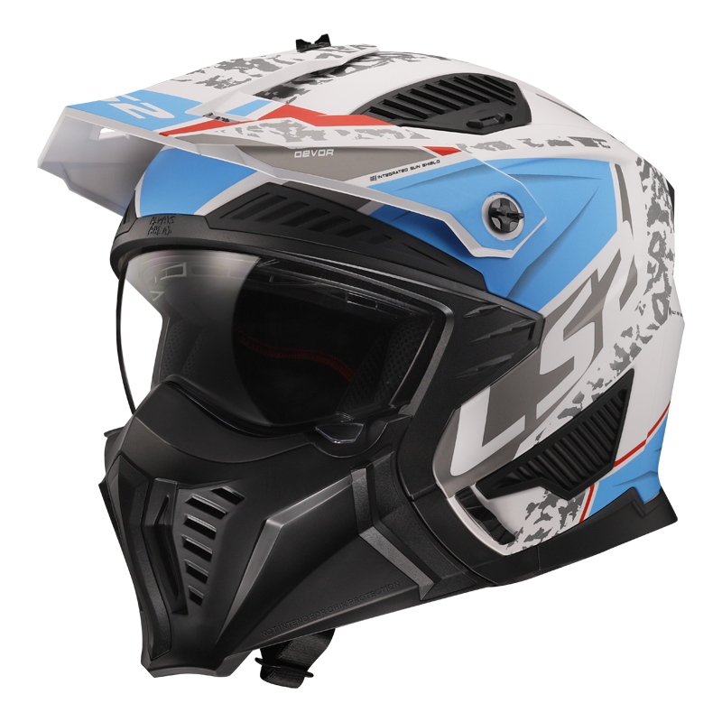 LS2 OF606 DRIFTER DEVOR M.WHITE BLUE-06 - Image 1