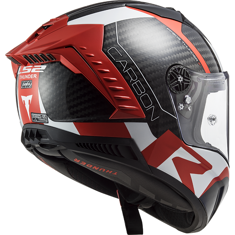 LS2 FF805 THUNDER C RACING1 GL.RED WHITE