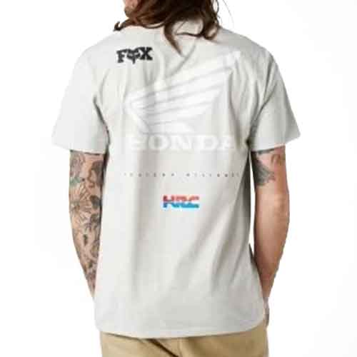 FOX HONDA WING PREMIUM TEE GREY - Image 2