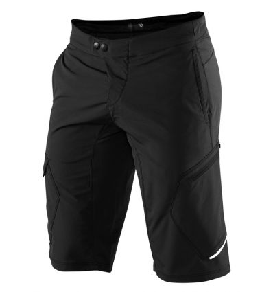 100% RIDECAMP SHORTS BLACK - Image 1