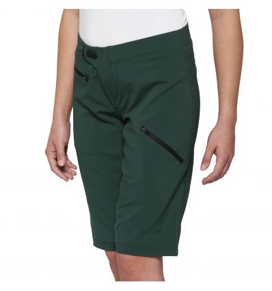 100% RIDECAMP Women’s Shorts Forest Green - Image 1
