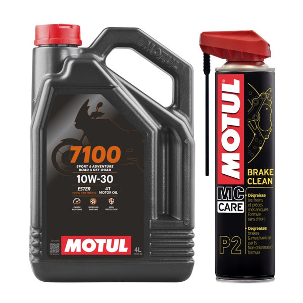MOTUL - 7100 10W30 - 4L + P2 BRAKE CLEAN [TRIGGER] - 400ml