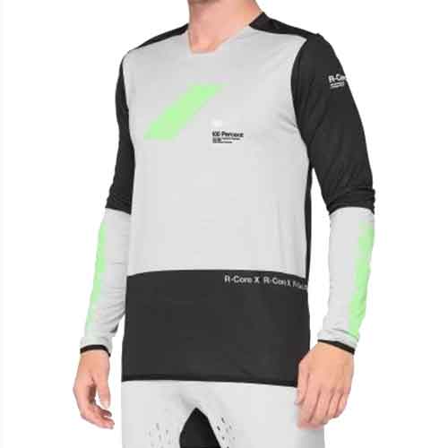 100% R-CORE X Jersey Vapor/Black - Image 1