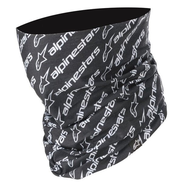 Protectie gat Alpinestars LINEAR Neck Tube Negru/Alb - Image 1