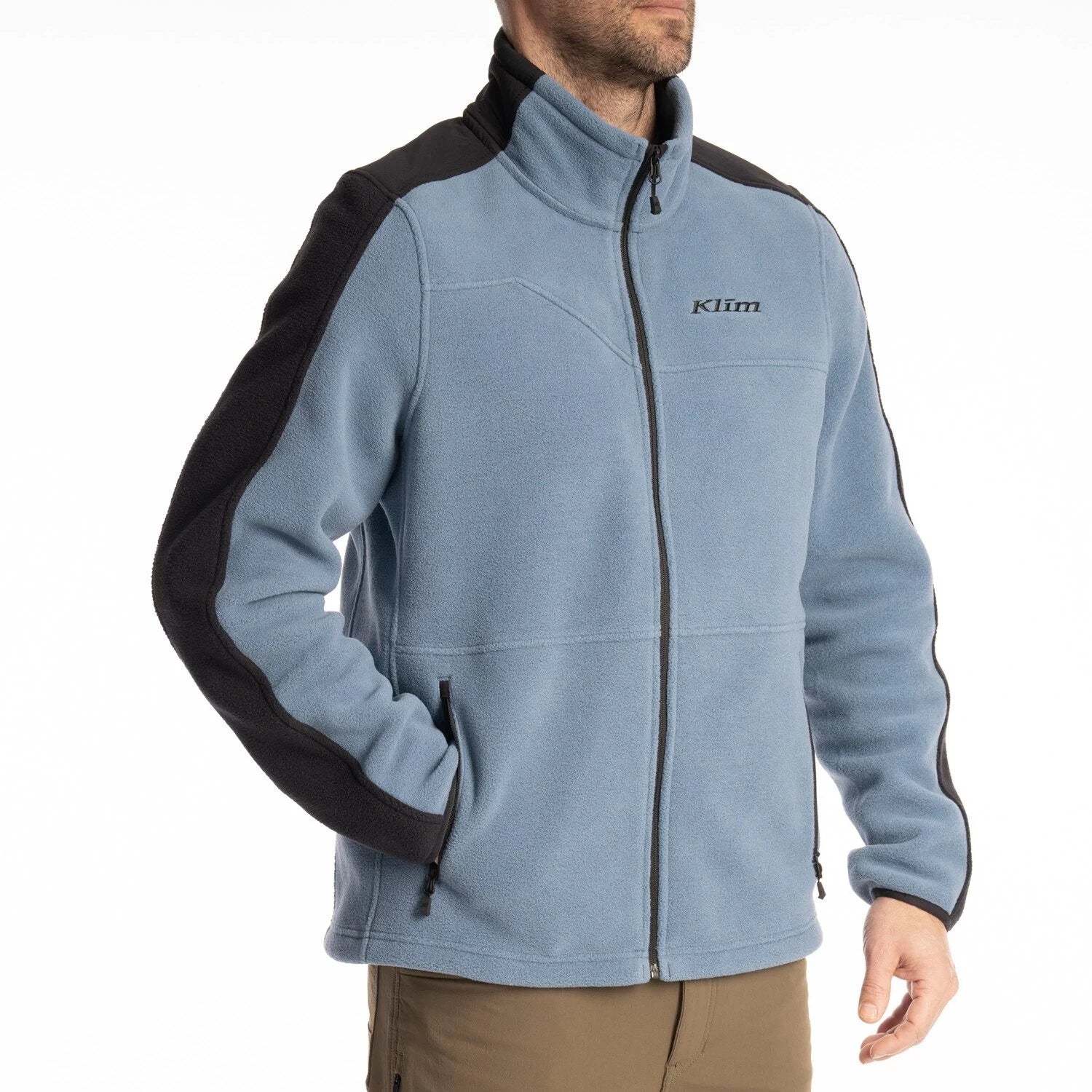 Klim Teton Crest Fleece Jacket Blue Fusion - Black - Image 2