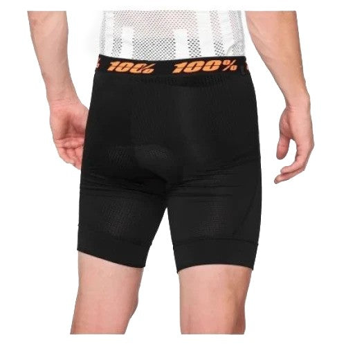 100% CRUX Mens Liner Shorts Black - Image 2