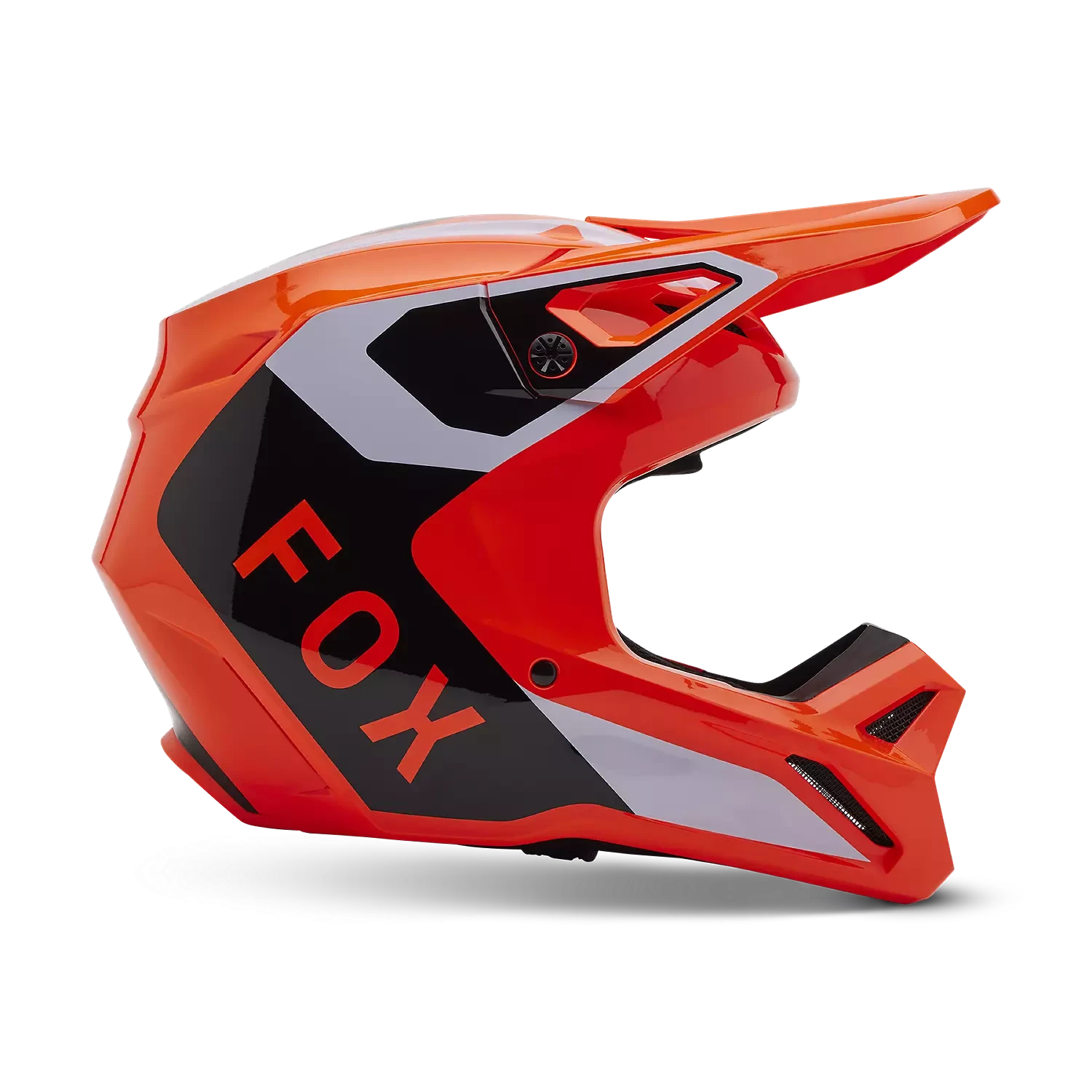 FOX Racing V1 LEAN HELMET [FLO ORG] - Image 2