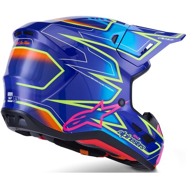 Albastru/Roz/Galben fluo