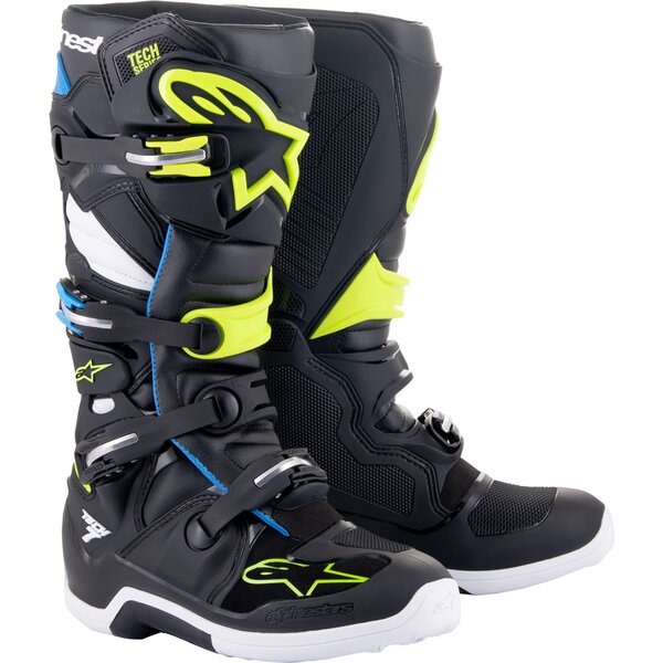 Negru/Albastru/Galben fluo