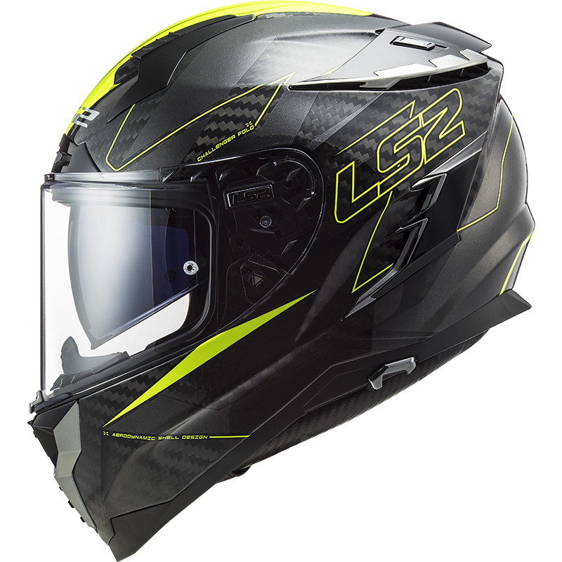 LS2 FF327 CHALLENGER CT2 FOLD GLOSS H-V YELLOW - Image 4
