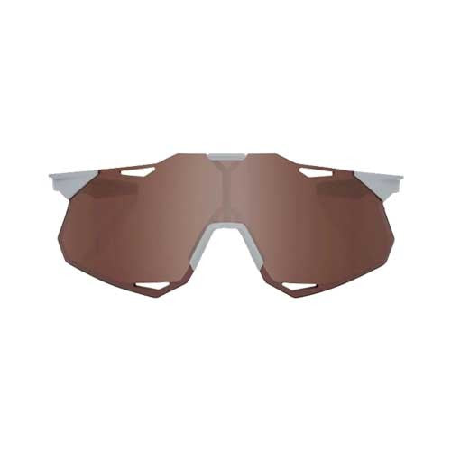 100% HYPERCRAFT XS - Matte Stone Grey - HiPER Crimson Silver Mirror Lens - Image 2