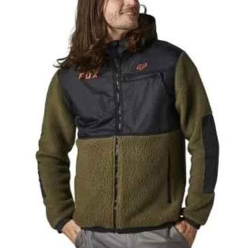 FOX DAYTON ZIP FLEECE [FAT GRN] - Image 1