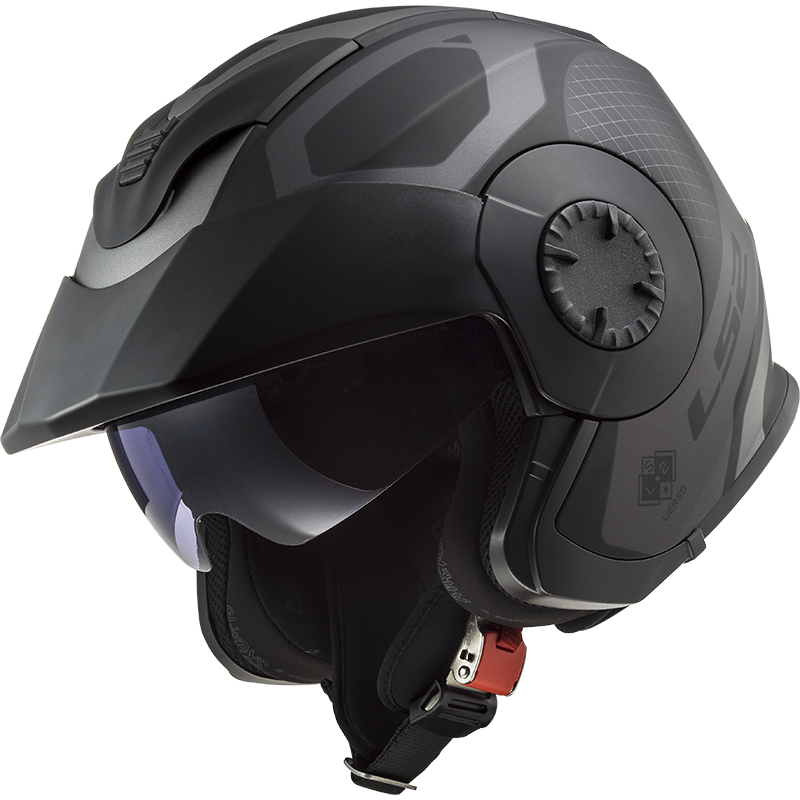 LS2 OF570 VERSO MARKER MATT BLACK TITANIUM - Image 17