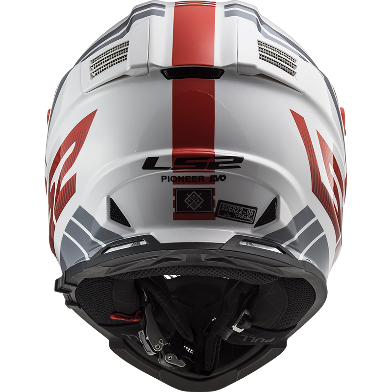 LS2 MX436 PIONEER EVO EVOLVE RED WHITE - Image 4