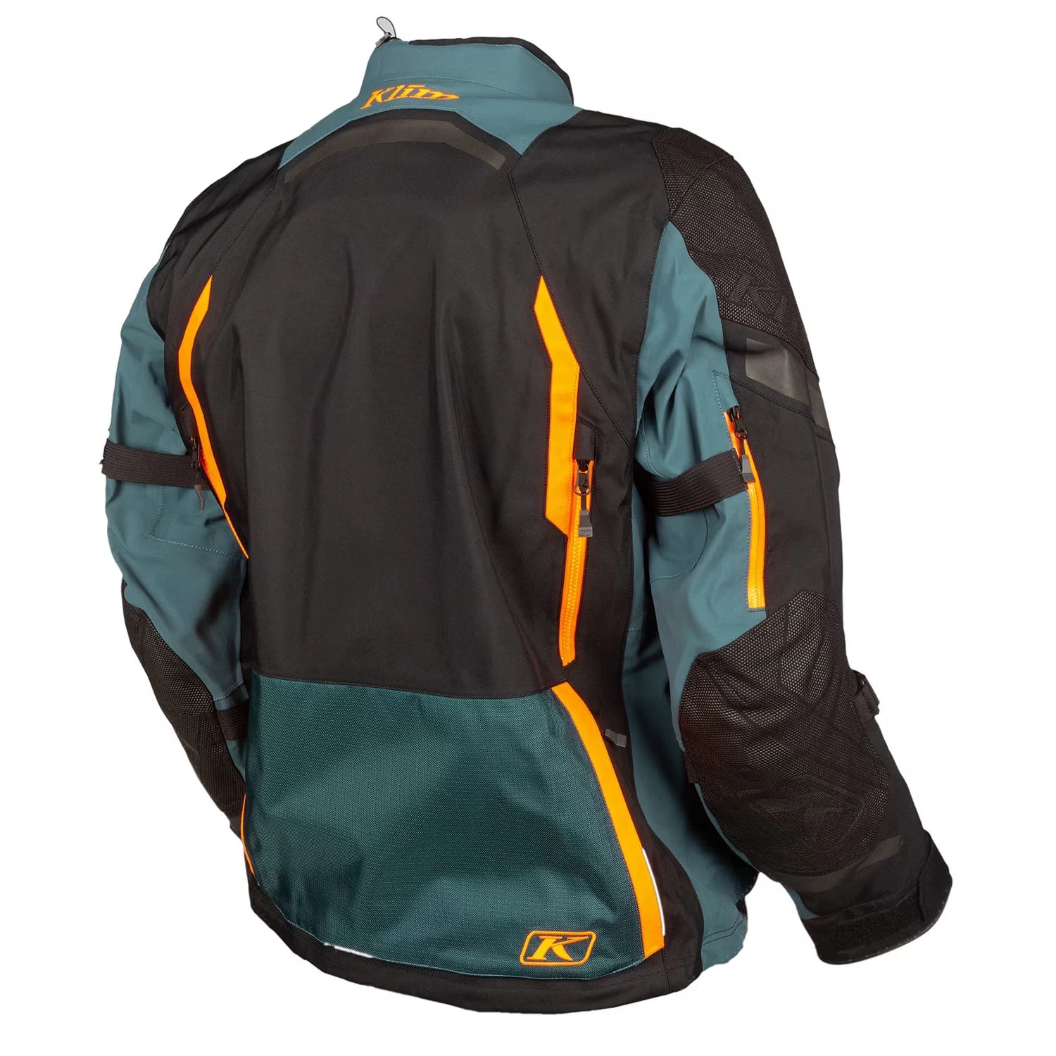 Klim Badlands Pro Jacket Petrol - Strike Orange - Image 2