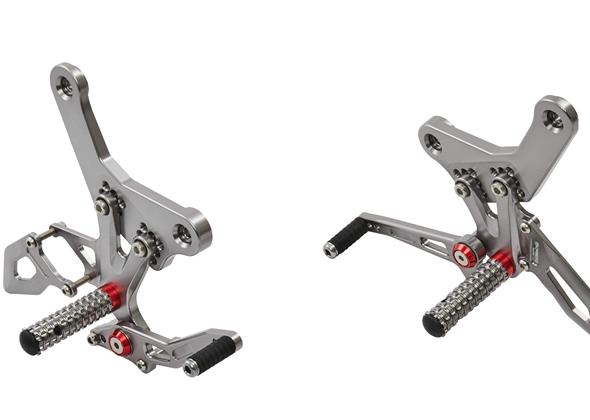 Set pedale ST-DR 250SR / 300SR argintii