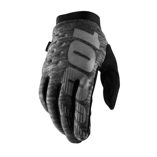 100% BRISKER Gloves Heather Grey - Image 1