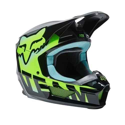 FOX V1 TRICE HELMET, ECE [TEAL] - Image 1