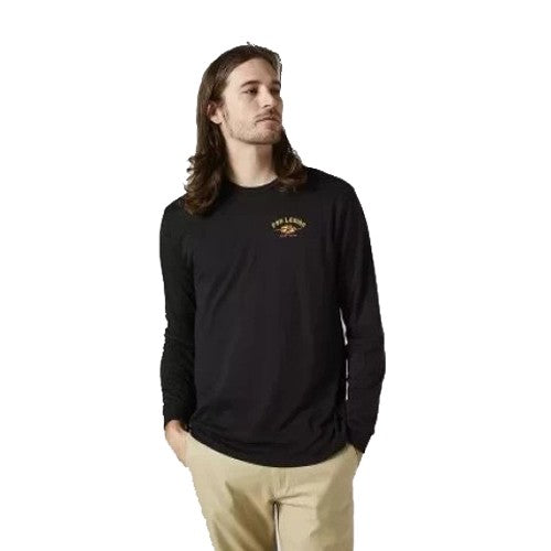 FOX AT BAY LS TECH TEE [BLK] - Image 1