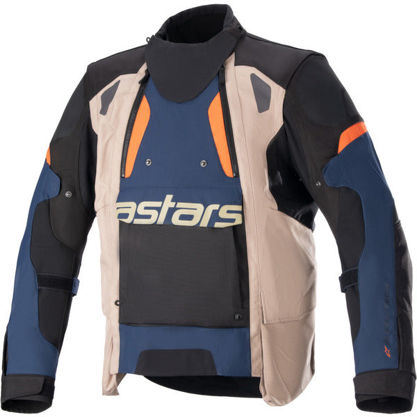 Geaca textil adventure/touring ALPINESTARS HALO DRYSTAR S Negru/Albastru/Kaki - Negru/Albastru/Kaki