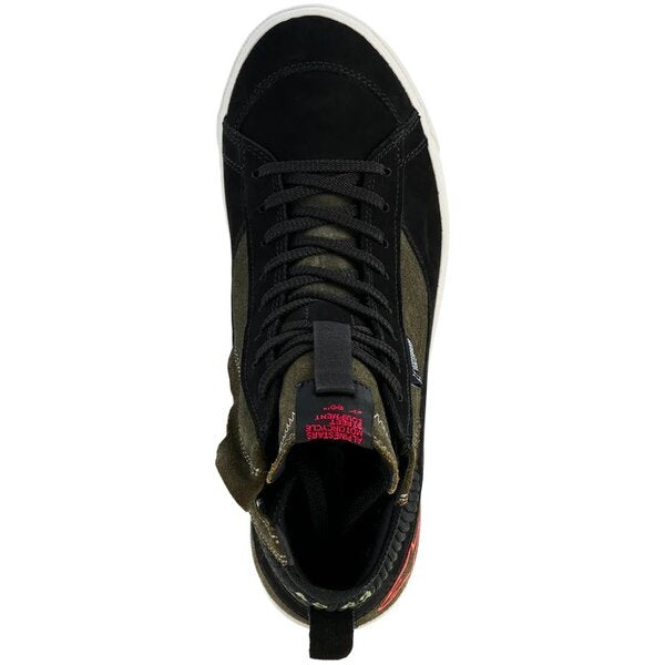 Verde military/Negru