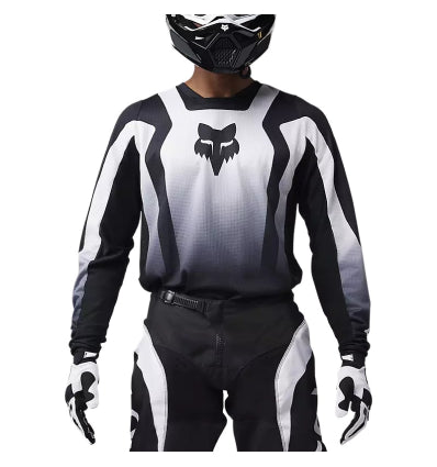 FOX 180 LEAN JERSEY - EXTD SIZES [BLK/WHT] - Image 2