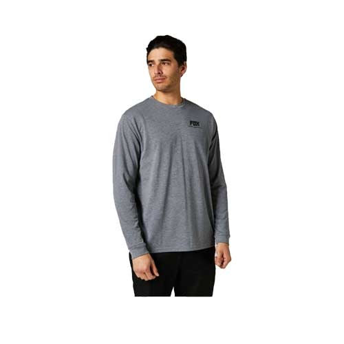 FOX TREAD LIGHTLY LS TECH TEE [HTR GRAPH] - Image 1