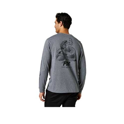 FOX TREAD LIGHTLY LS TECH TEE [HTR GRAPH] - Image 2