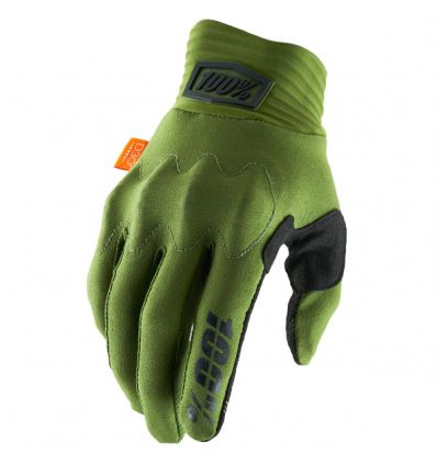 100% COGNITO Army Green/Black Gloves - Image 1