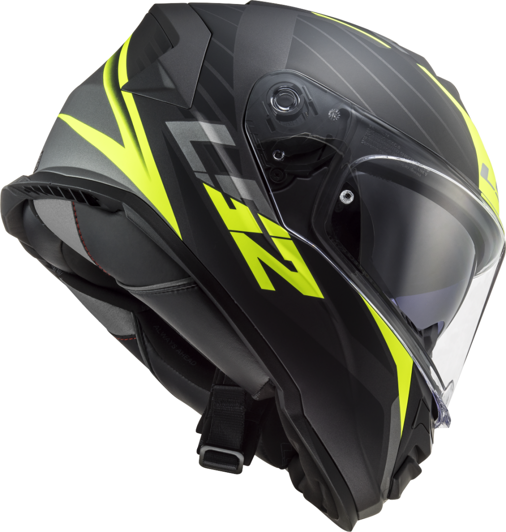 LS2 FF800 STORM II NERVE M.BLACK H-V YELLOW-06 - Image 2
