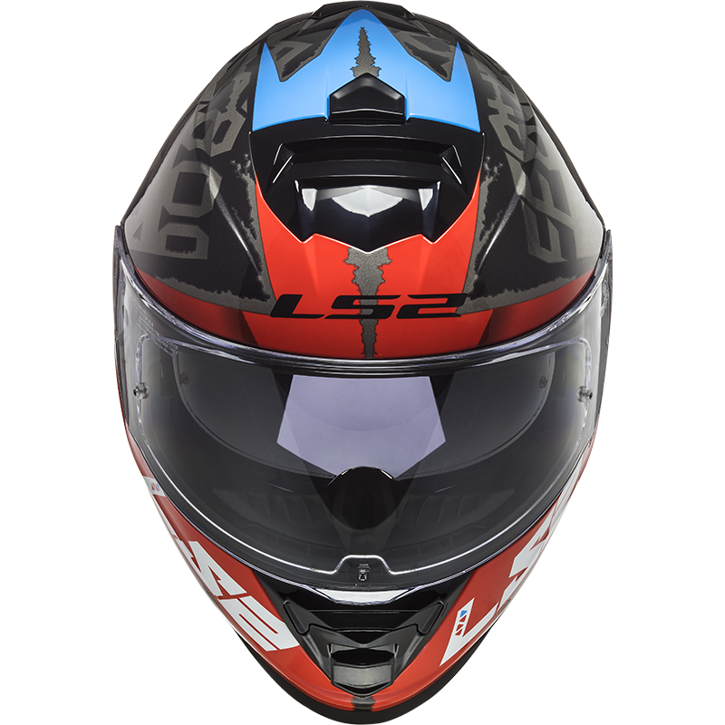 LS2 FF800 STORM SPRINTER BLACK RED TITANIUM - Image 10