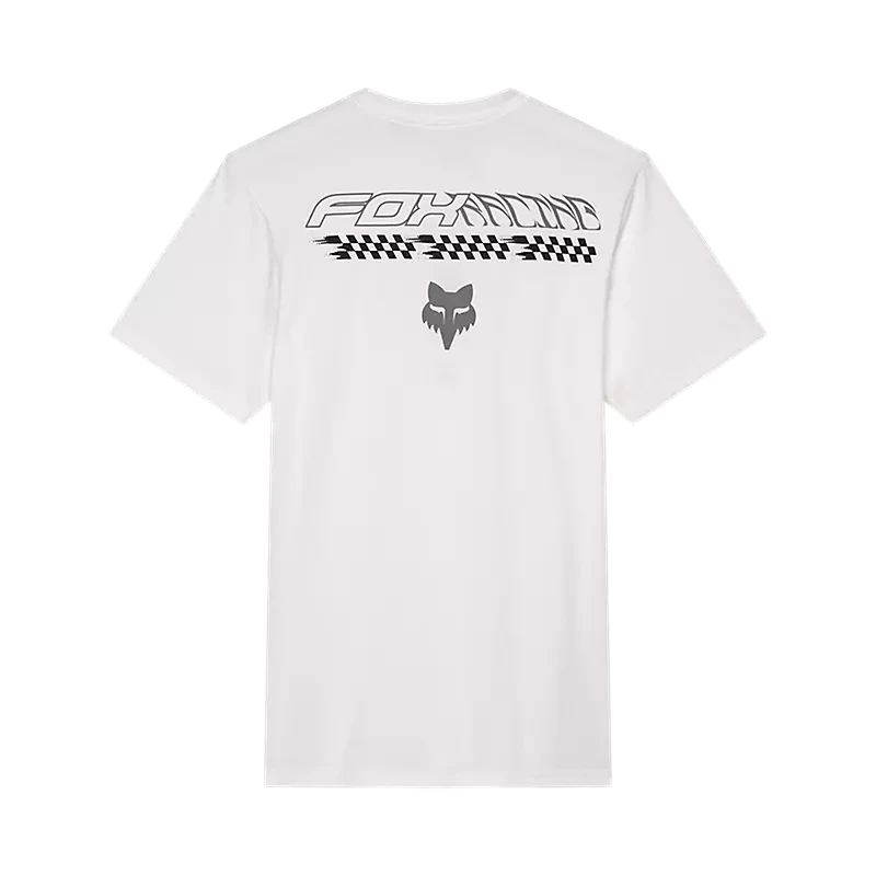Fox Racing Checkered Ss Prem Tee - Alb