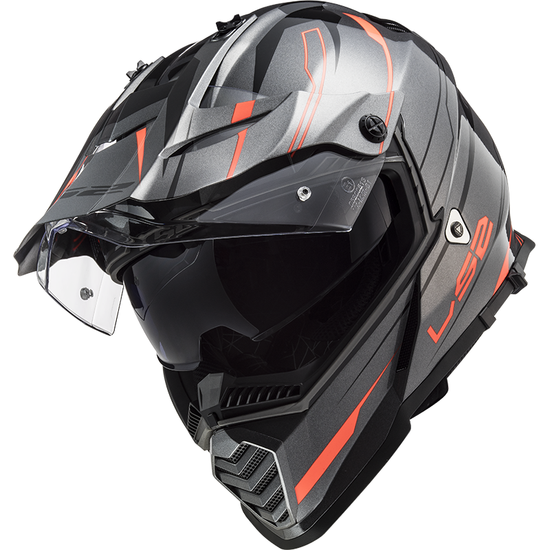 LS2 MX436 PIONEER EVO KNIGHT TITANIUM ORANGE - Image 5