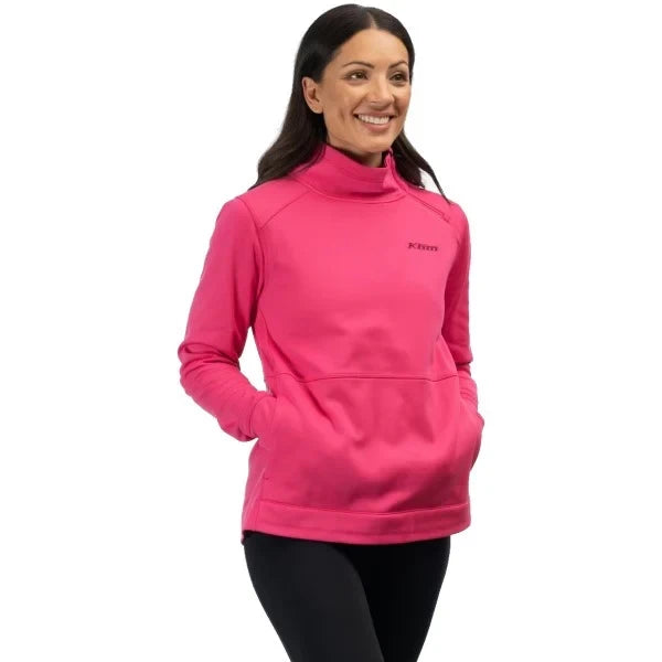 Klim Solitude Asym Pullover Punch Pink - Image 1