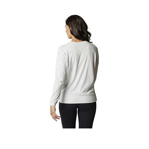 Fox Detonate Ls Knit Top - Alb