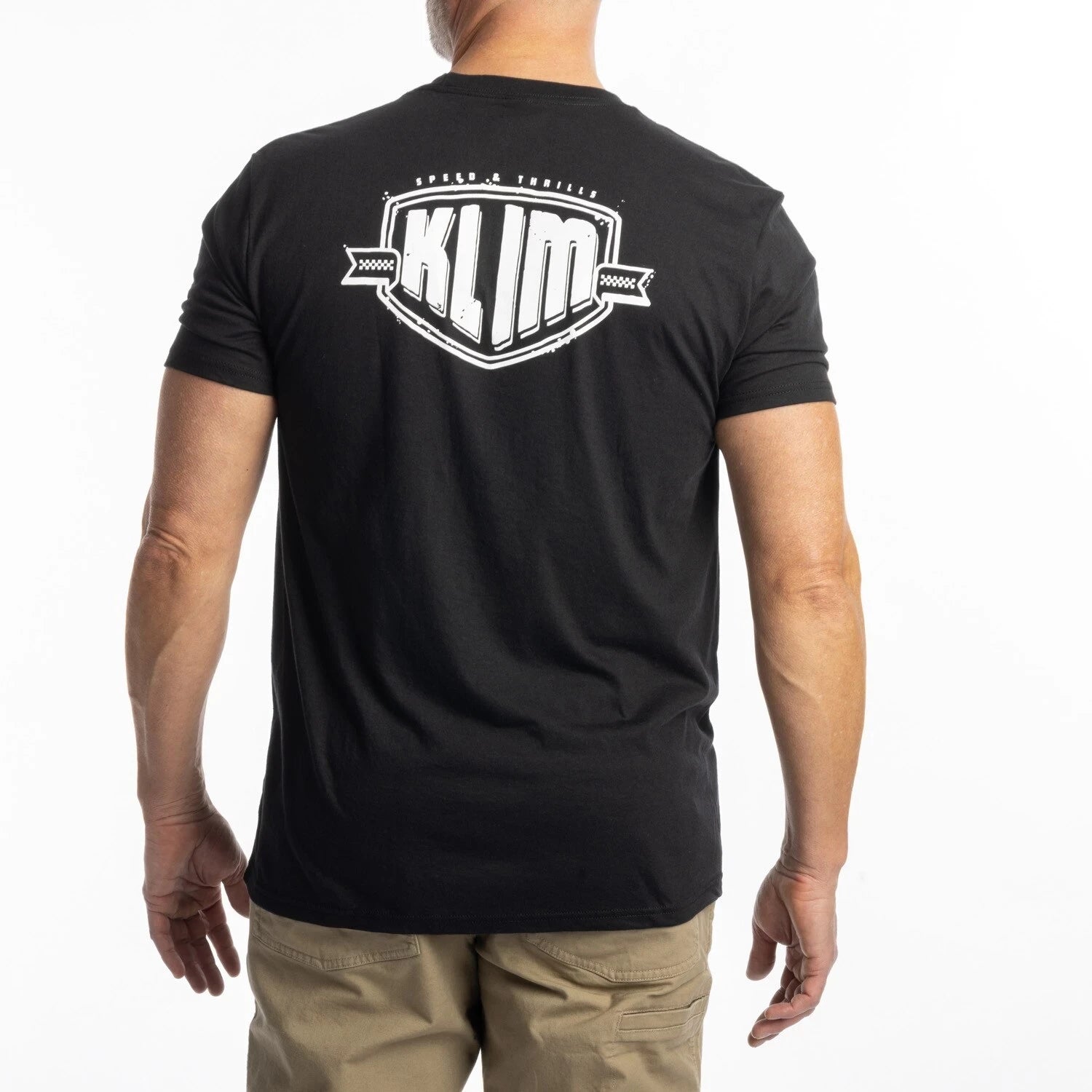 Klim Full Throttle Tri-blend Tee Black - White - Image 2