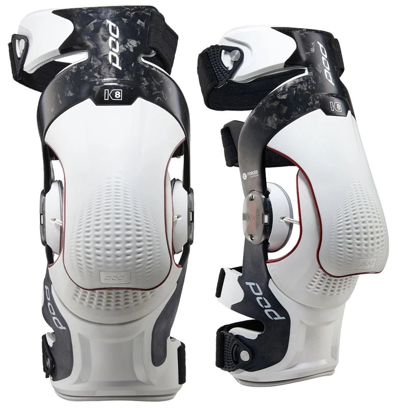POD K8 3.0 Knee Brace Carbon - Carbon/White - Image 1