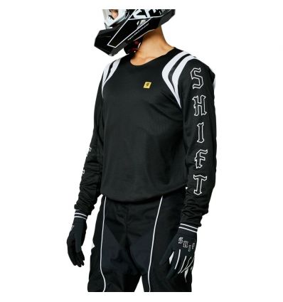 SHIFT WHITE LABEL FLARE JERSEY  [BLK] - Image 1