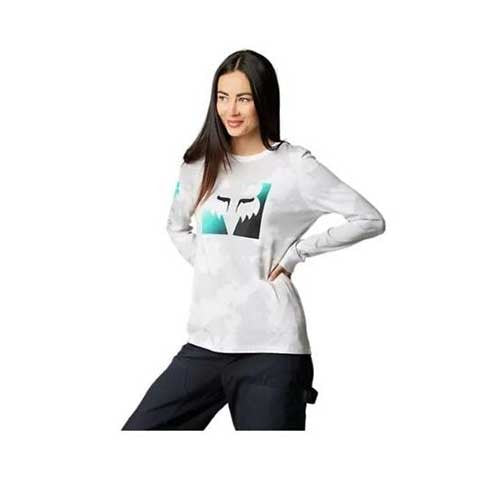 Fox Detonate Ls Tee - Alb/Gri