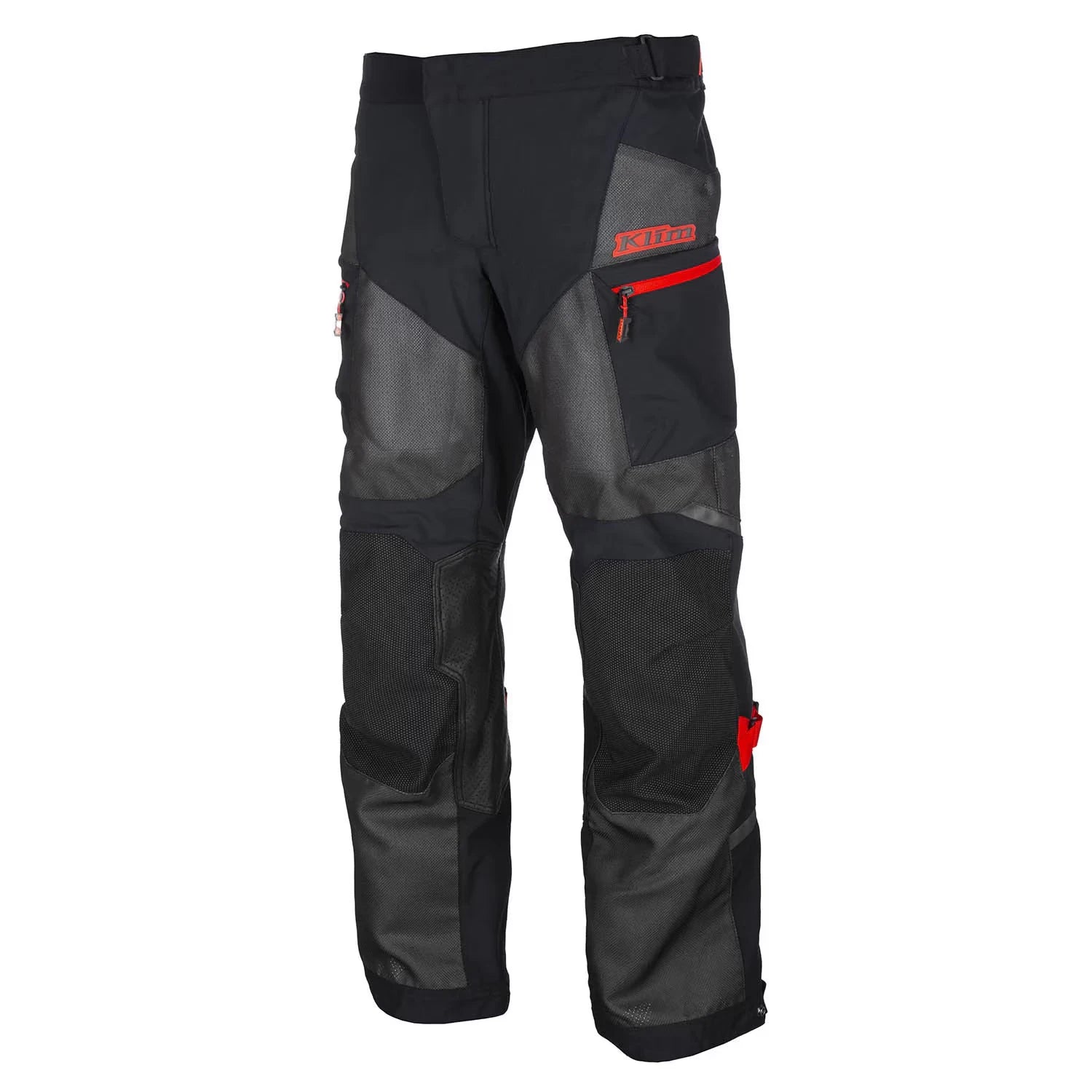 Klim Baja S4 Pant Black - Fiery Red - Image 1