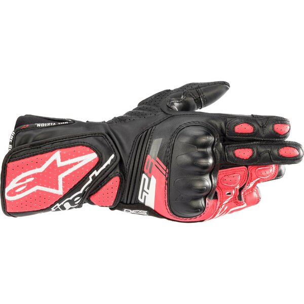 Manusi de piele dama ALPINESTARS STELLA SP-8 V3 S Negru/Alb - Negru/Alb/Roz