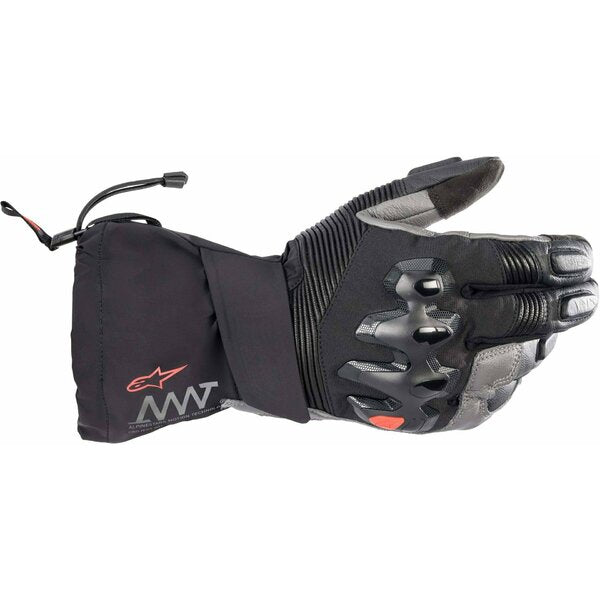 Manusi de piele impermeabile ALPINESTARS AMT-10 DRYSTAR XF WINTER S Negru/Gri inchis - Negru/Gri inchis