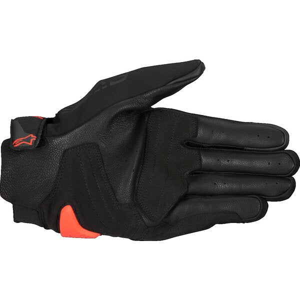 Manusi de piele vara ALPINESTARS SP X 3 S Bej/Maro - Negru/Rosu fluo