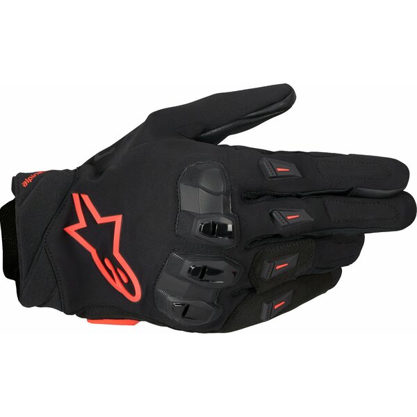 Manusi de piele vara ALPINESTARS SP X 3 S Bej/Maro - Negru/Rosu fluo