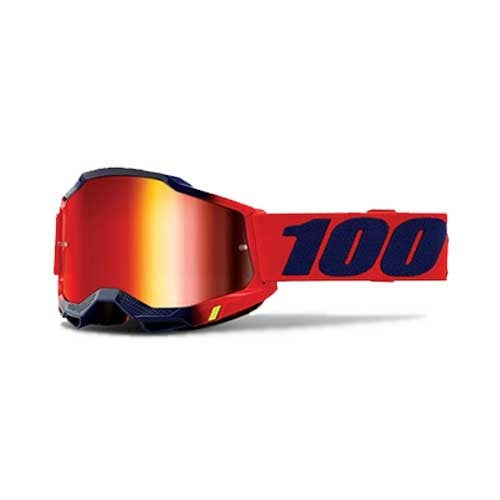 100% STRATA 2 Goggle Masego Mirror Red Lens - Image 1