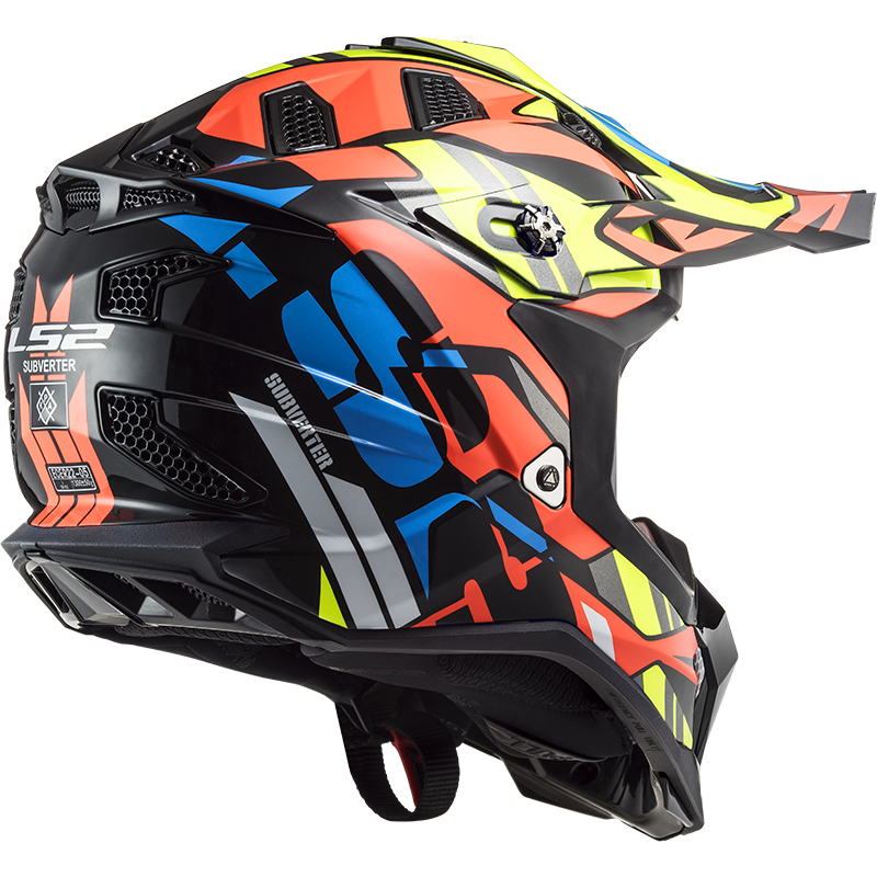 LS2 MX700 SUBVERTER RASCAL GL.BLACK FL.ORANGE - Image 3