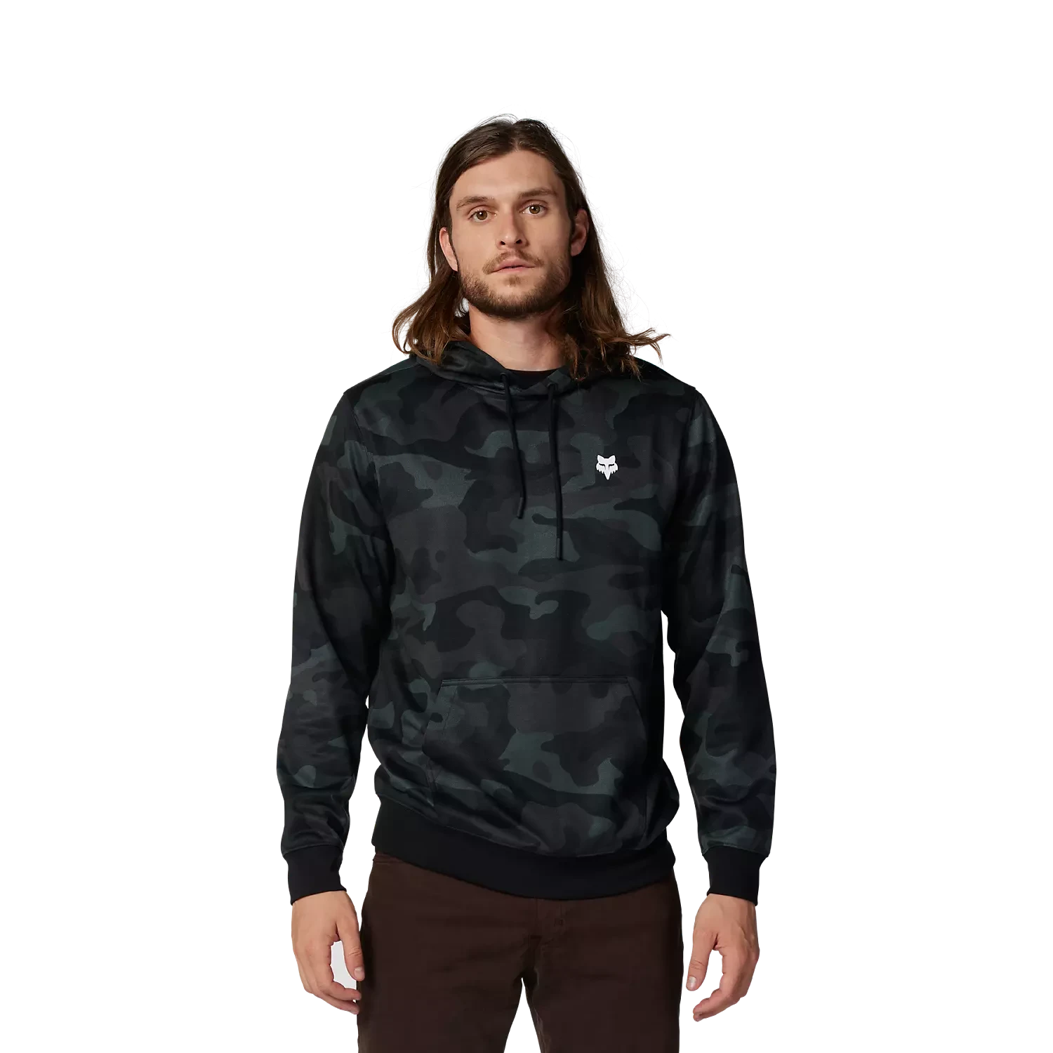 FOX Racing FOX HEAD CAMO FLEECE PO [BLK CAM] - Image 1