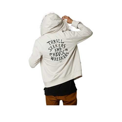 FOX NO CONTEST ZIP FLEECE [VIN WHT] - Image 2